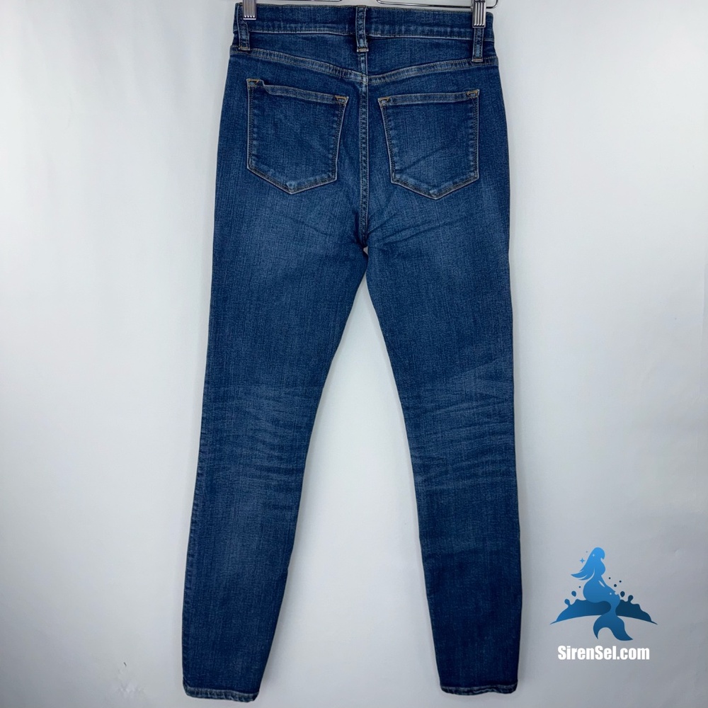 1141 J.Crew Classic High-Rise Skinny Jeans - Size 26 - Blue Medium Wash - Picture 5 of 11